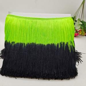 Franges en Chinlon bicolores de 20 cm de large pour robes latines, garnitures en dentelle pour textiles de maison et rideaux - Product Image 4