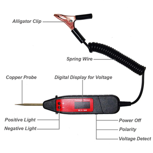 Probador de Circuitos Digital LCD de 5-36V, Medidor de Voltaje, Lápiz Escáner de Circuitos para Auto y Camión, Sonda de Potencia, Herramienta de Diagnóstico Automotriz - Product Image 4