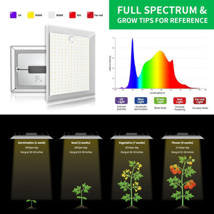Panel de Luz LED de Espectro Completo de 60W para Cultivo, IP65, Aluminio, Cobertura de 4x4 pies, 2835 LEDs, para Floración/Plántulas, Vida Útil de 50000h - Product Image 5