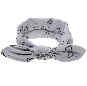 Stampa dot corea autunno adorabile fascia per <span class=keywords><strong>capelli</strong></span> fascia per <span class=keywords><strong>capelli</strong></span> fiocco in fibra di latte per bambini HA-1258 - Product Image 2