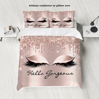 Offre Spéciale prix usine Flamingo impression trois pièces 100% Polyester couette couette ensemble de literie ensemble de couette