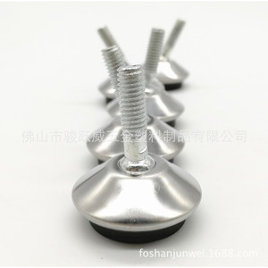 Furniture Leg Adjustable Foot Pad 30mm Diameter Stainless Steel <b>Cover</b> For <b>Table</b> Use - Product Image 5