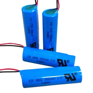 Hotsale 3.7V 18650 1800mah ICR Li-ion Rechargeable Battery Pack ICR18650 Batteries For Beauty Instrument Using