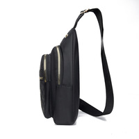 Nouveau Sac de Poitrine Matelassé en Nylon pour Femme avec Fermeture Éclair, Motif Losanges, Sac Bandoulière Grande Capacité pour Cyclisme