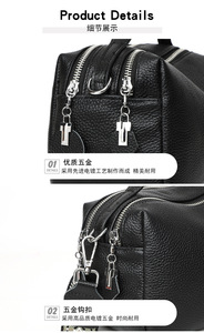 Nuevo Bolso Bandolera de Cuero con Correa Ancha para Mujer, Bolso Satchel de Cuero PU para Dama, Bolso de Hombro para Mujer - Product Image 6