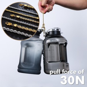 สร้อยคอผู้ชายแบบหนา 6 มม. ทำจากสแตนเลส 316L ชุบทอง 18K และเงิน ทนทาน กันน้ำ ไม่หมอง ไม่เป็นสนิม จำหน่ายแบบขายส่ง - Product Image 5