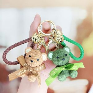 Hot-Selling Resin Bear Keychain Cartoon <b>Cute</b> 3D Bear <b>Doll</b> Keychains Bag Charms Decoration Pendant Gift - Product Image 6