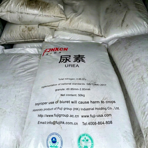 Fertilizante de Nitrógeno Ureico en Gránulos, 50 kg, Bolsa de Polipropileno Tejido Blanca para Alimentación de Cultivos Agrícolas - Product Image 1