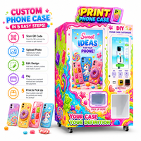 Máquina Expendedora Comercial de Fundas para Teléfonos con Pantalla Dual para Impresión de Fundas, Ideal para Calles y Centros Comerciales