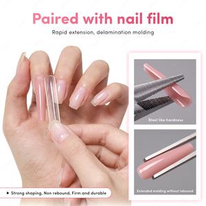 Kit de tubes de gel acrylique hybride JTING, 12 couleurs, sans HEMA/TPO, gel poly pour extension d'ongles, gel dur avec base et top coat pour salon de manucure - Product Image 4