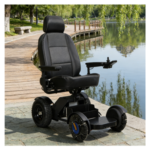 Silla de Ruedas Eléctrica Todoterreno Plegable de Alta Resistencia para Adultos con Capacidad de 120 kg y Velocidad de 1-8 km/h para Personas con Discapacidad - Product Image 6