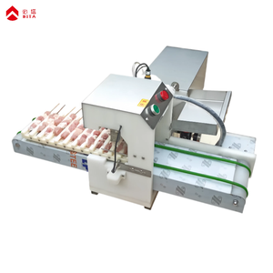 Máquina automática de kebab de pollo de acero inoxidable, 220V, pinchos de carne alimentados por Motor, equipo de cocina, máquina enhebradora - Product Image 1