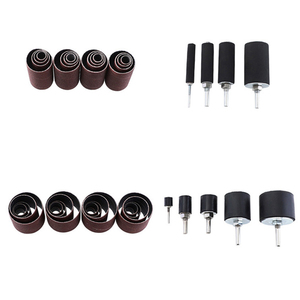 Carpintería Drive Spindle Lijado Tambor Lijadora Kit <span class=keywords><strong>de</strong></span> herramientas Pulido Limpieza Ruedas Cabeza Tambor abrasivo Lijadora Mangas Set - Product Image 3
