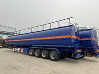 Semi-remorque citerne à carburant et huile en aluminium à 3 essieux, grande capacité personnalisée en litres, à vendre