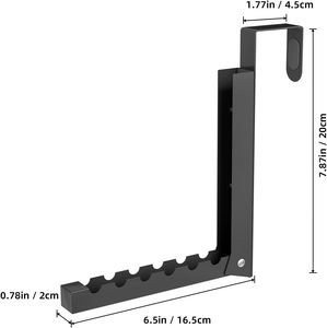 Nhỏ gọn xách tay áo trong nhà móc màu đen gấp quần áo khô giá với cửa móc áo đường sắt cho không gian nhỏ phòng giặt ủi - Product Image 2