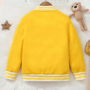 Manteau de rembourrage d'hiver pour bébés filles à la mode OEM Adorables vestes d'université de base personnalisées pour les petites filles - Product Image 2