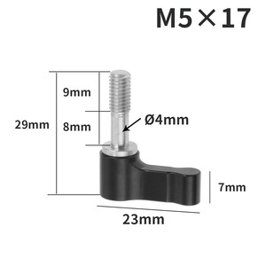 เฟยชาโออุปกรณ์ยึดกล้องแอคชั่นแบบปรับได้ M4 สกรูสแตนเลสขนาด 17 มม. พร้อมดีไซน์ขันด้วยมือสำหรับอุปกรณ์เสริมกล้องกีฬา - Product Image 5