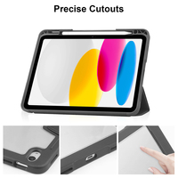 Étui pour tablette en cuir PU pour Samsung Galaxy Tab S10FE S10 Plus S11 A11+ A9+ Étui arrière pour tablette robuste antichoc en acrylique