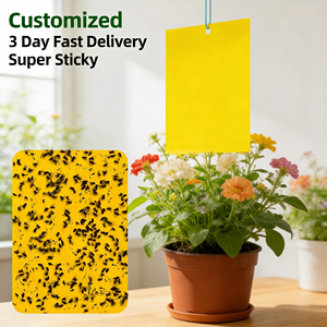 Trappole Adesive in Gel Giallo Biodegradabile Resistenti alle Intemperie per Serre, Giardini e Gestione Allevamenti - Product Image 1