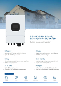 Inversores Híbridos SRNE On/Off Grid 3KW 3.6KW 5KW 10KW 12KW Monofásicos HSI 3000U, Inversores Off Grid SRNE 10KW para Sistema HSI 300 - Product Image 5