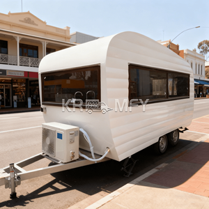 Remorque de bar mobile, chariot de vente de hot-dogs, fenêtre de service commerciale, camion de nourriture de rue personnalisé, taille personnalisée, camion de crème glacée - Product Image 3