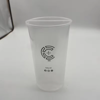 Hete Vulling Pp Fles Bubble Boba Thee Split Cup Met Deksel Wegwerp Snackbak Salade Fruit Lade Delen Cup Plastic Beker Met Dienblad Deksel