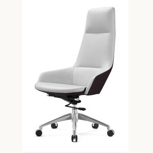 chaise de bureau en cuir moderne et confortable 36028-53 - Product Image 1