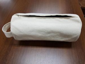 Pochette zippée en coton Oxford cylindrique / Tissu en coton 100% résistant utilisé - Product Image 5