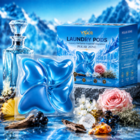 Lessive en dosettes à quatre compartiments, parfumée 3 à 5 jours, inspirée des parfums de luxe bleus, pour costumes, soie et literie - Meilleures ventes