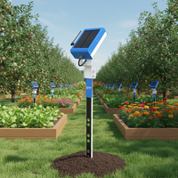 Analyseur de sol multi-profondeur sans fil 4G LoRa YaTunIOT à alimentation solaire pour humidité, conductivité électrique (EC), température et hygrométrie – Station agricole YaTun Watchman-S03