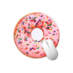 Custom Creative Cute Pink Round <b>Mouse</b> Pad Donut Sprinkles Design Gaming Mousepad Non-Slip Rubber <b>Mouse</b> Mat for Office Desk Decor - Product Image 1