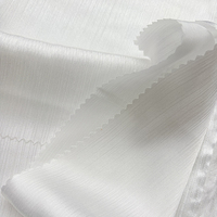 Tissu Crêpe Satiné Non-Torsadé 50D*75D Matière Douce et Fluide pour Robe de Soirée, Lingerie, Vêtements de Nuit, Textile