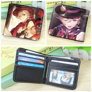 Portefeuille court 36 styles pour femmes hommes enfants Xiao Ganyu Klee Keqing Raiden Shogun SHEN Portefeuilles Anime PU Purse - Product Image 3