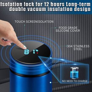 Siy746 - Termo Inteligente Personalizado de 500 ml con Pantalla LED, Botella de Agua con Logotipo Impreso, Embalaje Personalizado, Caja de Regalo Empresarial - Product Image 5