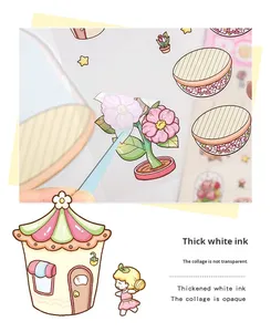Autocollants DIY Paysage de Dessin Animé <span class=keywords><strong>Dreamland</strong></span> Exclusifs Transfrontaliers en Gros, Scène de Maison Stéréoscopique 3D en PVC Imperméable - Product Image 4