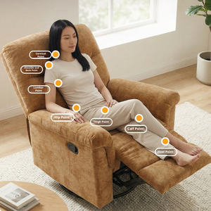 Sillón Reclinable Giratorio Manual con Función Extensible, Sofá Moderno para Espacios Pequeños, Sillón Reclinable para Sala de Estar - Product Image 6