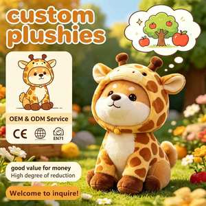 Peluche Girafe Shiba Personnalisée en Gros, Animal en Peluche Doux <span class=keywords><strong>pour</strong></span> Décoration Thème <span class=keywords><strong>Zoo</strong></span> et Approvisionnement en Gros - Product Image 1