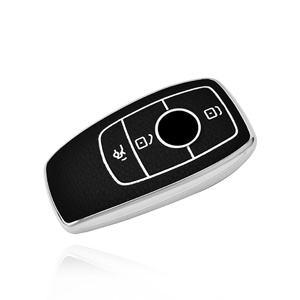 Funda universal de cuero para mando a distancia de coche, funda para <span class=keywords><strong>llave</strong></span> para <span class=keywords><strong>Mercedes</strong></span> - Product Image 1
