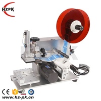 HZPK — etiqueteuse de codes-barres semi-automatique, boîte plate en plastique, autocollant et gourde, machine de dépose de codes à barres, semi-automatique,