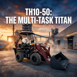 Miniexcavadora Versátil con Motor Th10-50, Alta Eficiencia para Jardinería y Excavación de Zanjas - Product Image 4
