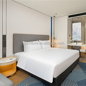Tête de lit rembourrée en tissu moderne OEM ODM, lit d'hôtel King Size, mobilier de chambre commercial pour projet d'hôtel de chaîne 3 étoiles - Product Image 6