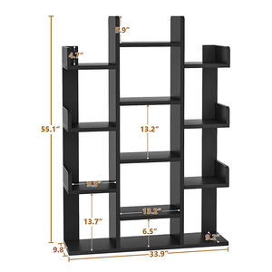 Vekin-estantería <span class=keywords><strong>de</strong></span> almacenamiento <span class=keywords><strong>en</strong></span> <span class=keywords><strong>forma</strong></span> <span class=keywords><strong>de</strong></span> árbol para sala <span class=keywords><strong>de</strong></span> estar, estantería <span class=keywords><strong>de</strong></span> pie <span class=keywords><strong>de</strong></span> suelo libre Industrial, <span class=keywords><strong>de</strong></span> madera, abierta - Product Image 6