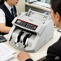 Machine de comptage de billets de banque LED de haute qualité avec détection de faux billets UV/MG/IR, modèle économique automatique, machine de comptage de billets de banque