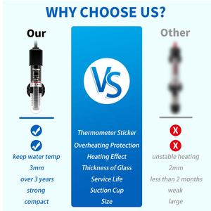 Freesea Vente en gros FS-110 25W Fish Tank Submersible Chauffage 110V 120V 240V V <span class=keywords><strong>Aquarium</strong></span> Chauffage pour <span class=keywords><strong>Aquarium</strong></span> d'eau douce - Product Image 4