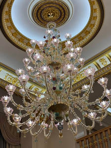 מודרני בעבודת יד נברשת פרח זכוכית מעצב יוקרה מוראנו זכוכית תליון מנורות נברשת סלון המלון לובי - Product Image 6