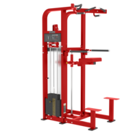 Alat Bantu Chin Up Dip Chin Assist, Peralatan Fitness Pembentukan Otot, Kekuatan Dapat Diatur Dengan Pengatur Beban Pin, Alat Fitness Pembentukan Otot Pull Up