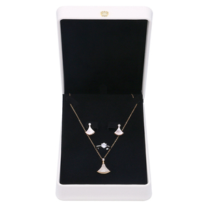 FADELI-cajas de anillo y collar personalizados, caja de cuero pu para joyería de lujo, embalaje de joyería, regalo - Product Image 6