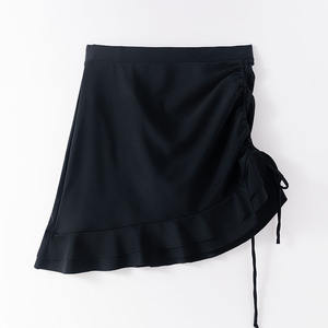 Cuatro falda de natación de cintura alta para mujer, traje de baño versátil para el período, estilo corto, cubierta antiexposición, falda menstrual de sirena para el vientre, comodidad - Product Image 5