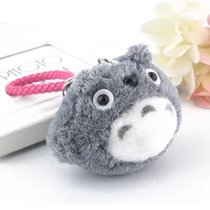 Al por mayor personalizado suave lindo Peluche de Totoro llavero juguetes de peluche