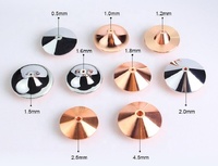 Buse laser Precitec en chrome plaqué simple/double couche de 28 mm * 15 mm pour pièces détachées d'équipement laser, personnalisable